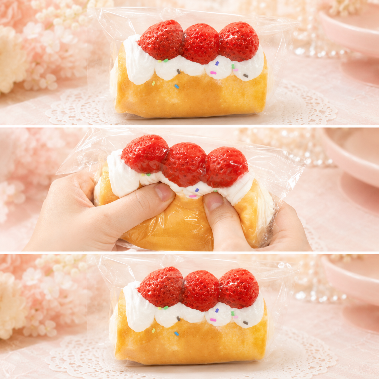 いちごクリームロール