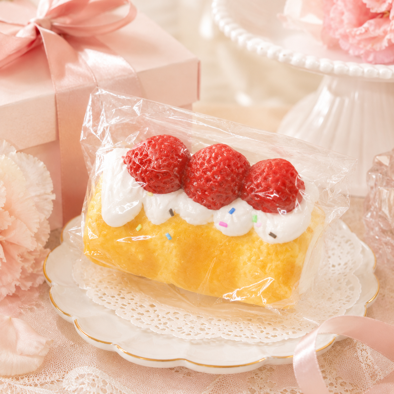 いちごクリームロール