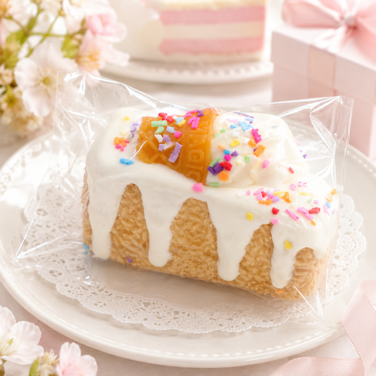 ソフトクリーム×チョコケーキ