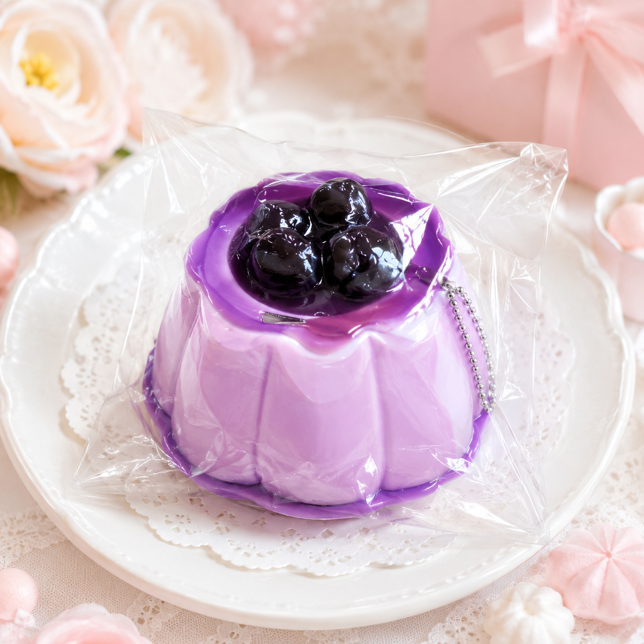 ブルーベリープリン