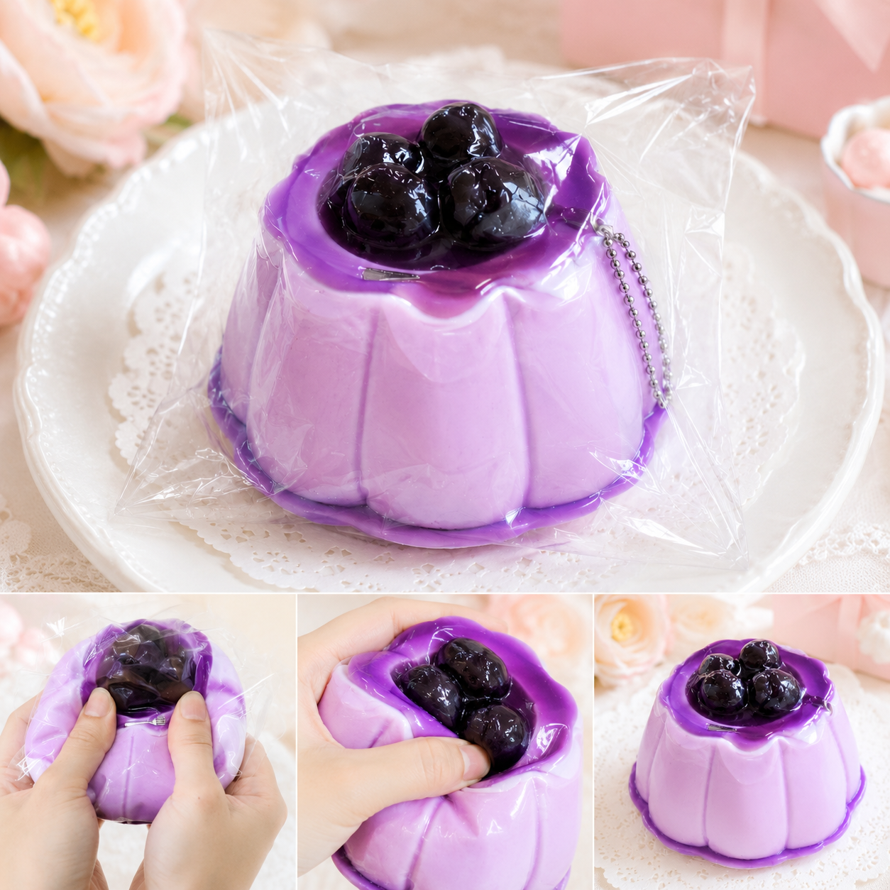 ブルーベリープリン