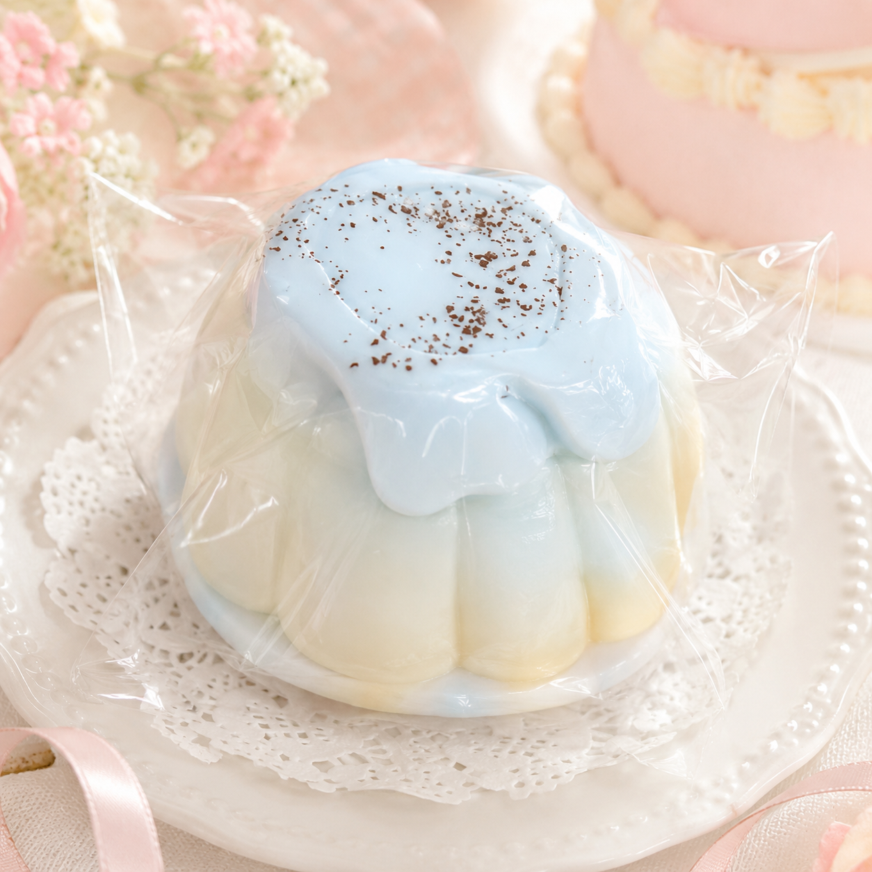マーブルカカオプリン